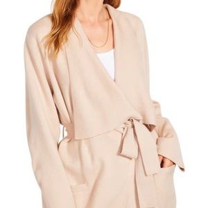 BB Dakota drape front cardigan coat